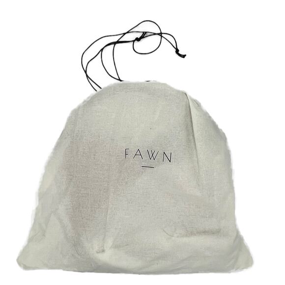 Fawn Design Faux Leather The Slouch Tote Bag with Dust Bag in Matte Brown - Picture 6 of 9